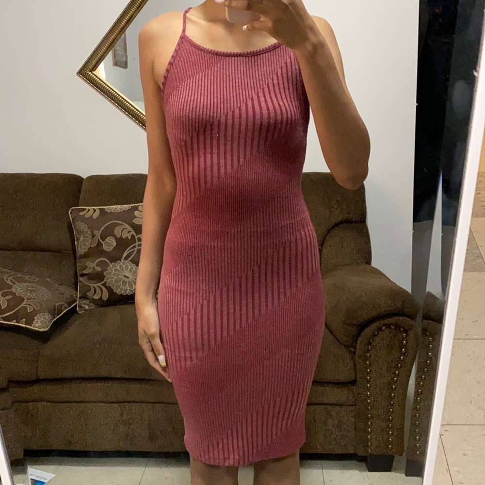 Ribbed bodycon dress